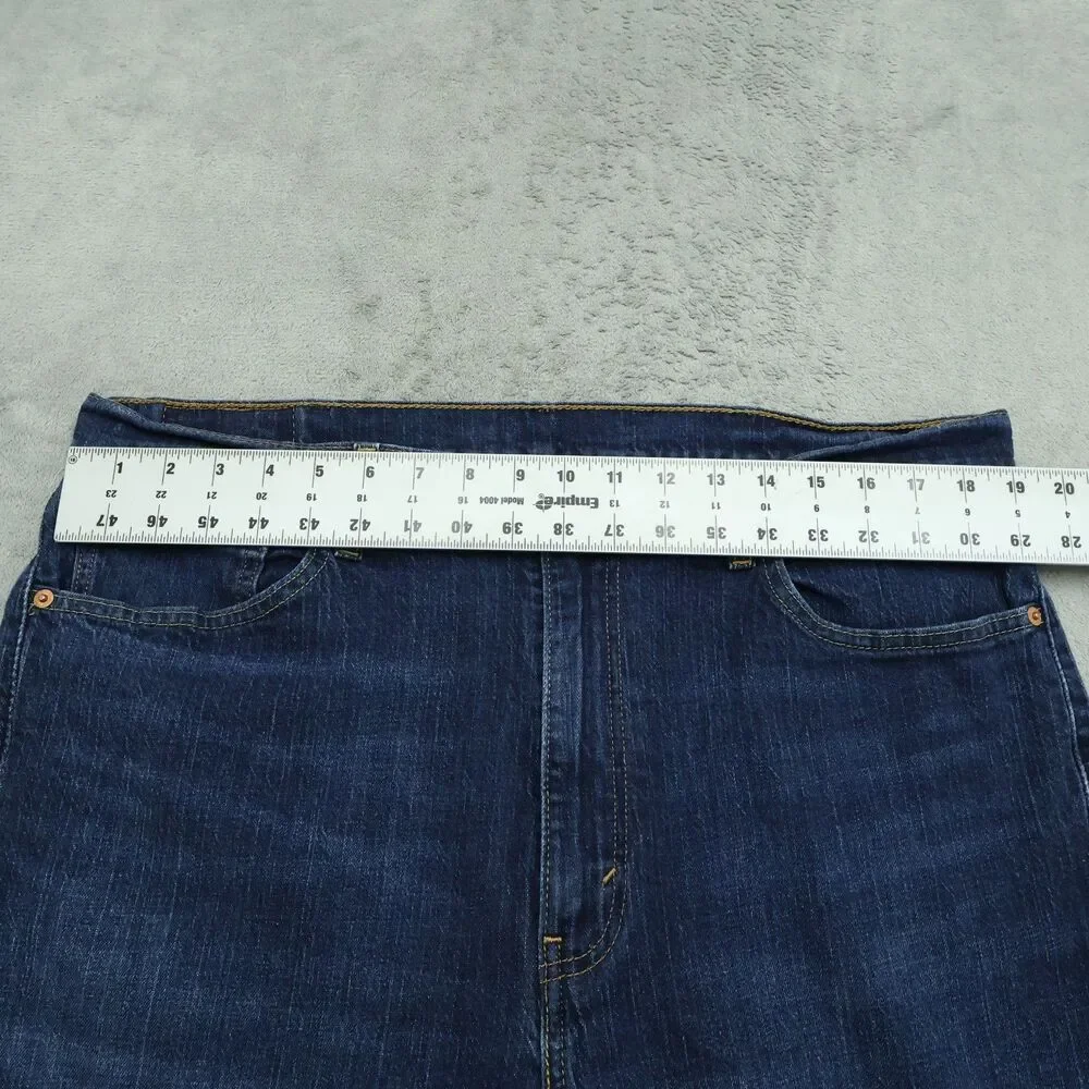 Levi's Jeans Mens 38x29 Blue 505 Straight Regular Fit Denim Dark Wash
